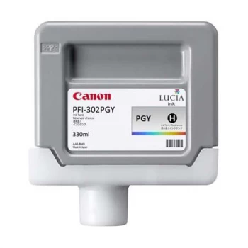 Image of Canon PFI302PGY Photo Grey Ink Cartridge