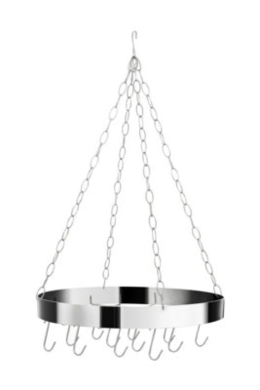 Image of Orsina Valen Matt Chrome Round Ceiling Rack