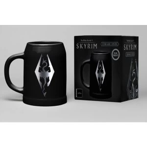 Image of Skyrim - Dragon Symbol Ceramic Stein Mug