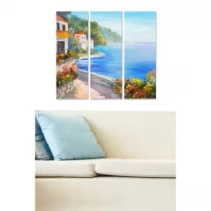 Image of MDF287446364 Multicolor Decorative MDF Painting (3 Pieces)