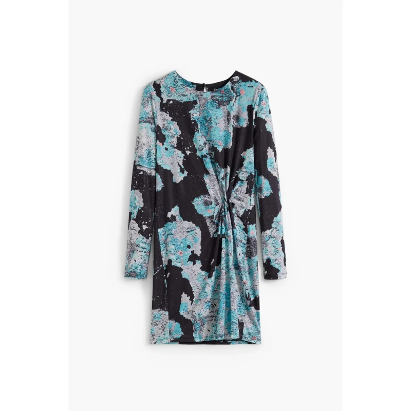 Image of Desigual Womens long sleeve dress Desigual Wall Lacroix Bleu Female M
