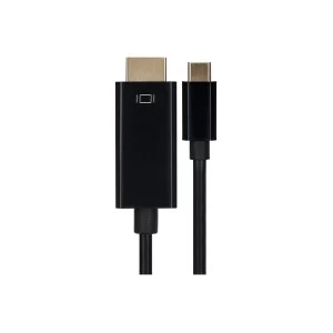 Image of Maplin USB Type-C to HDMI Cable - Black, 1m