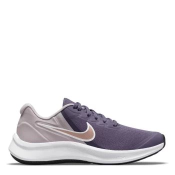 Image of Nike Star Runner 3 Big Kids Running Shoes - Purple/RedBronz