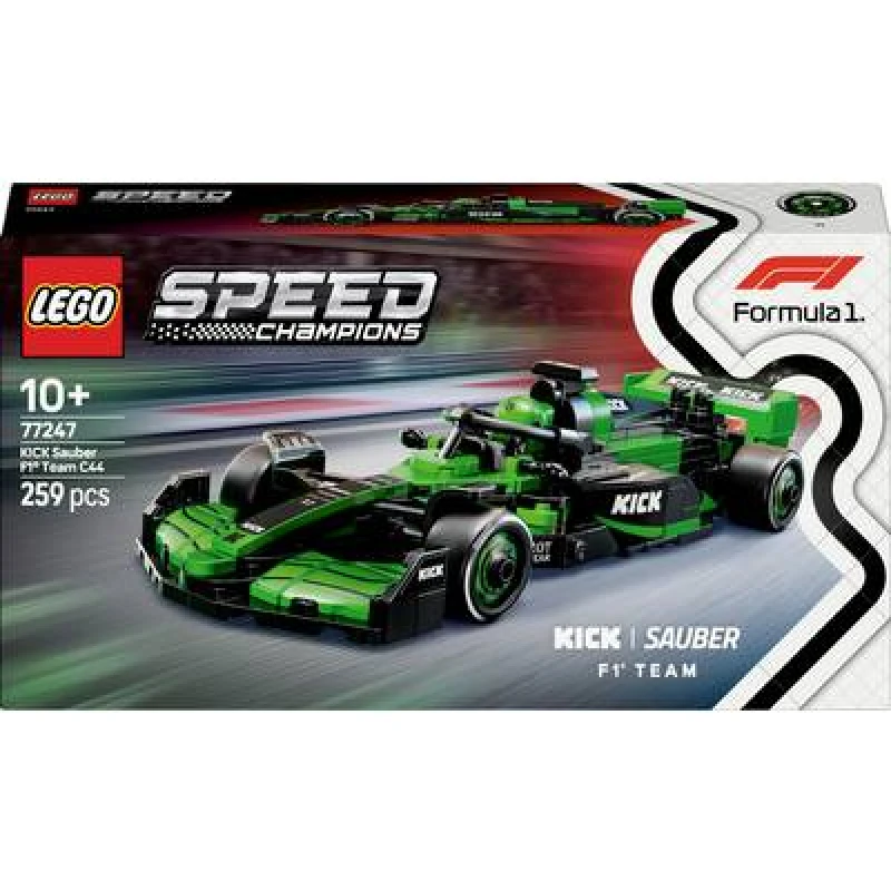 Image of LEGO Speed Champions KICK Sauber F1 Team C44 Race Car 77247 Toys