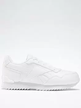 Image of Reebok Royal Glide Ripple Clip Shoes, Black, Size 13.5, Men