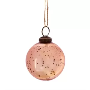 Image of Copper Vintage Glass Bauble Large