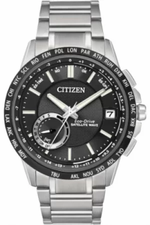 Image of Mens Citizen Satellite Wave-World Time GPS Watch CC3005-85E