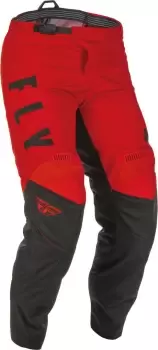 Image of Fly Racing F-16 Motocross Pants, black-red, Size 32, black-red, Size 32
