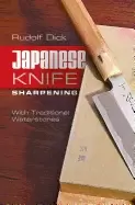 Image of japanese knife sharpening with traditional waterstones