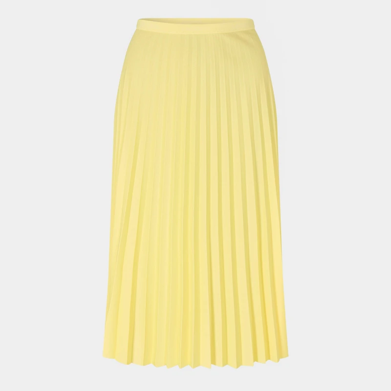 Image of Lacoste Long Pleated Skirt Yellow female 6 (34)
