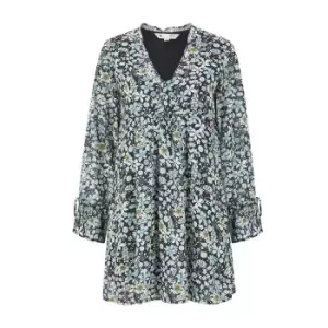 Image of Yumi Black Recycled Vintage Floral Tunic - Black
