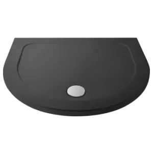 Image of Hudson Reed D Shaped Shower Tray - Slate Grey