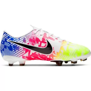 Image of Nike Junior Mercurial Vapour Club (v) Neymar Jnr Astro Turf Football Boot - White Blue, White/Blue, Size 12