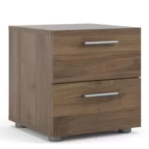 Image of Pepe Bedside 2 Drawers In Walnut