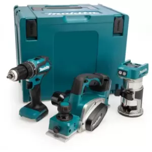Image of DLX3116ZJ 18V lxt 3 Piece Cordless Kit (Body Only) DLX3116ZJ - Makita