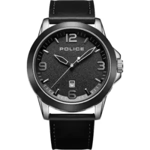 Image of Police Mens Police Stainless Steel Cliff PEWJB2194540 - Silver and Black