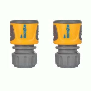 Image of Hozelock Soft Touch Hose Pipe End Connector 1/2" / 12.5mm Pack of 2