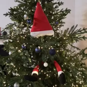 Image of 40cm Plush Santa Hat and Legs Christmas Tree Decoration