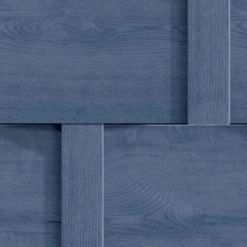 Image of Debona Harrow Weave Wood Clever Shading Panel Blue Wallpaper 6737
