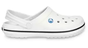 Image of Crocs Crocband Clogs Unisex White W8/M7