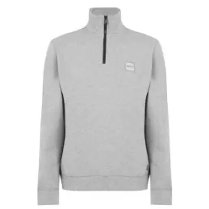 Image of Boss Zetrust quarter Sweater Mens - Grey