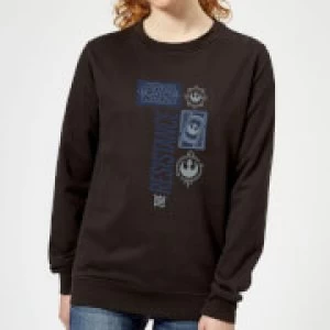 Image of Star Wars The Resistance Black Womens Sweatshirt - Black - M