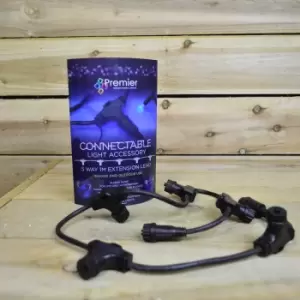 Image of Premier Connectable Lights 5 Junction 1m Lead Christmas Light Accessories