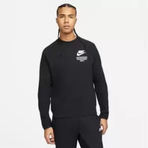 Image of Nike Sportswear Mens Fleece Crew Sweater - Black