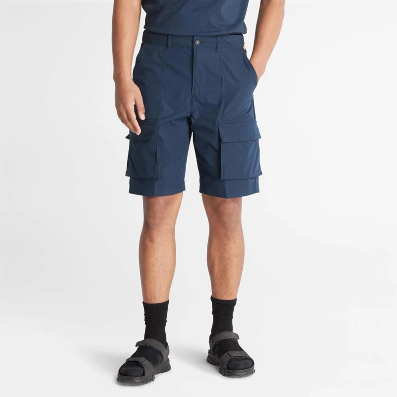 Image of Timberland Durable Water Repellent Cargo Shorts Navy male 36 inch