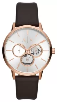 Image of Armani Exchange AX2756 Mens (42mm) Silver Dial / Brown Watch