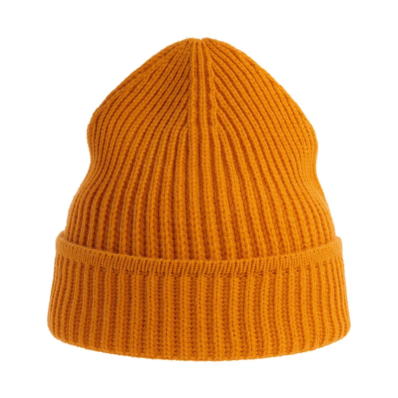 Image of Atlantis Atlantis Men Maple Ribbed Beanie in Mustard Mustard One Size Male 5063300870013