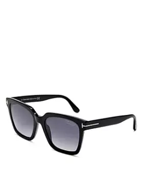Image of Tom Ford Womens Selby Polarized Square Sunglasses, 54mm