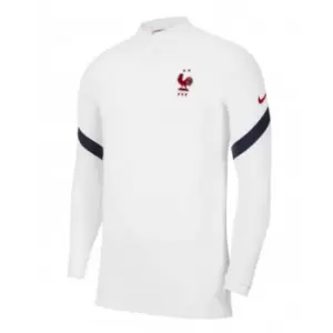 Image of 2020-2021 France Nike Strike Vapor Knit Drill Top (White)