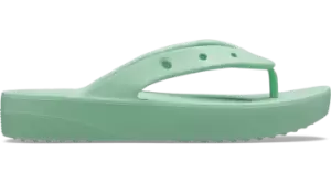 Image of Crocs Classic Platform Flips Women Jade Stone 4