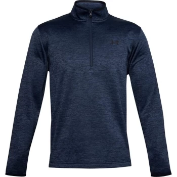 Image of Under Armour Half Zip Fleece Top Mens - Navy