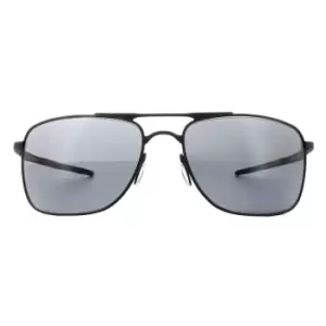 Image of Rectangle Matte Black Grey Sunglasses