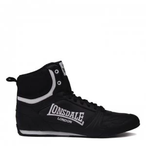 Image of Lonsdale Mens Boxing Boots - Black/White