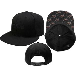 Image of Iron Maiden - Logo & Trooper Mens Snapback Cap - Black