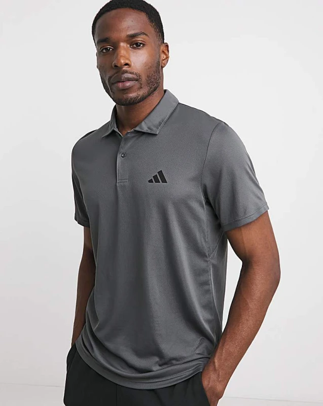 Image of adidas Mens Fab Polo Shirt Short Sleeve Polos S Grey 54300126350
