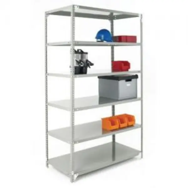 Image of ESE Direct Bolted Open Access Steel Shelving with 6 Shelves - 2000 x 1200 x 400mm (H x W x D) 383613 Stormor Shelving