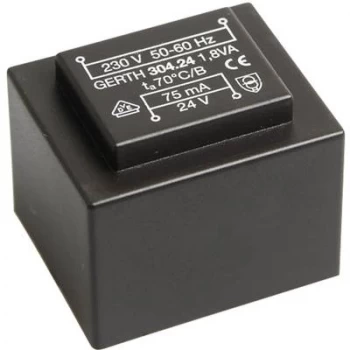 Image of PCB mount transformer 1 x 230 V 1 x 21 V AC 1.80 VA 85 mA