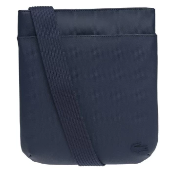 Image of Lacoste Flat Crossbody Bag - Blue