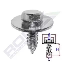 Image of ROMIX Screw C60469 MERCEDES-BENZ,190 (W201),S-Klasse Limousine (W126),E-Klasse Limousine (W124),S-Klasse Limousine (W140)