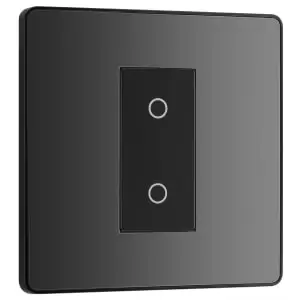Image of BG Evolve Master Black Chrome 2 Way Single Touch Dimmer Switch - 200W
