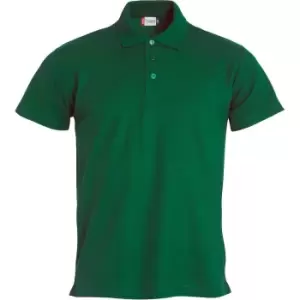 Image of Clique Mens Basic Polo Shirt (S) (Bottle Green)