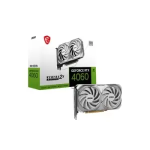 Image of MSI GeForce RTX 4060 VENTUS 2X White 8G OC NVIDIA 8GB GDDR6