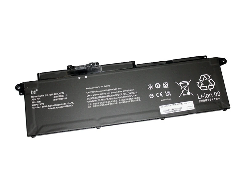 Image of BTI BTI 5B11H56411 compatible 86Wh 4-cell battery for Lenovo THINKPAD P16S G4 T16 G3 G4 5B11H56411-BTI