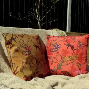 Image of Wildlife Gold Outdoor Cushion Gold