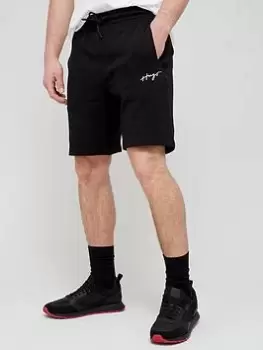 Image of HUGO Dampinas Jersey Shorts - Black Size M Men