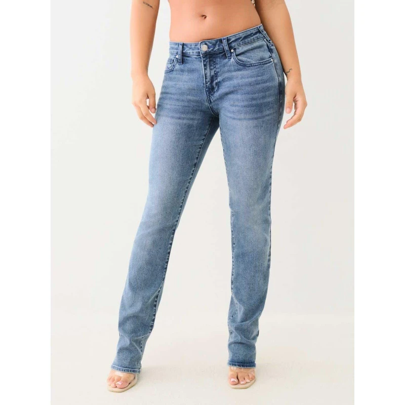 Image of True Religion TR Billie Straight Jeans Womens Med Wintry Wsh female 28 L32